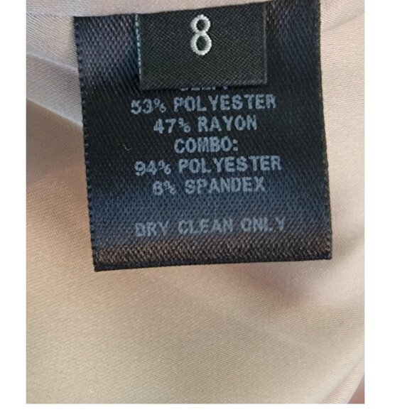 Bibhu Mohapatra Couture 3D Appliqué Floral Top, Blush/Navy, Womens Size 8 - Picture 8 of 8